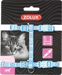 Zolux Szelki nylon regul ETHNIC kol niebieski - Szelki dla kotów - miniaturka - grafika 1