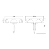 Lampy ogrodowe - Globo Lampa solarna LED 36506, szpic do ziemi, kinkiet, czarny, aluminium - miniaturka - grafika 1