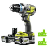 Wiertarko-wkrętarki akumulatorowe - RYOBI R18PDBL-252S - miniaturka - grafika 1