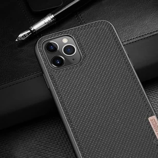 Dux Ducis Fino etui pokrowiec pokryty nylonowym materiałem iPhone 11 Pro czarny - Etui i futerały do telefonów - miniaturka - grafika 11
