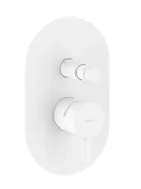 Baterie wannowe i prysznicowe - Ravak Espirit - Bateria podtynkowa, na 2 urządzenia, z korpusem, kolor biały matowy X070247 - miniaturka - grafika 1