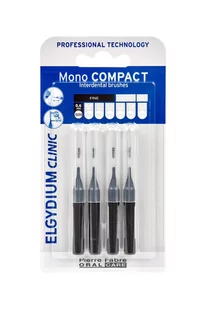 Elgydium ELGYDIUM Clinic Trio Compact 000 ISO 0 (CZARNE) Fine - Zestaw 2 szczoteczek oraz 6 końcówek do przestrzeni międzyzębowych 0,6 mm, wąskie P0000839 - Szczoteczki międzyzębowe - miniaturka - grafika 1