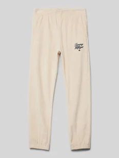 Spodnie dresowe z wyhaftowanym logo - Spodnie i spodenki dla chłopców - miniaturka - grafika 1