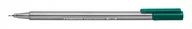 Cienkopisy - Staedtler, Cienkopis trójkątny triplus, zieleń morska, 0.3 mm - miniaturka - grafika 1