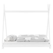 Łóżka - Łóżeczko Tipi z listwami 70x140 cm White Pine Wood - miniaturka - grafika 1
