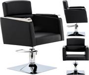 Fotele - Fotel fryzjerski Bella hydrauliczny obrotowy do salonu fryzjerskiego krzesło fryzjerskie - miniaturka - grafika 1