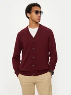 Swetry męskie - U.S. Polo Assn. Kardigan MUP2238 Czerwony Regular Fit - miniaturka - grafika 1