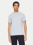 Koszulki męskie - Calvin Klein T-Shirt Micro Logo K10K109894 Niebieski Regular Fit - miniaturka - grafika 1