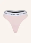 Majtki damskie - Calvin Klein Stringi Icon Cotton Modal rosa - miniaturka - grafika 1