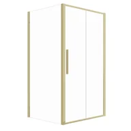 Kabiny prysznicowe - Kabina prysznicowa PYRUS prostokątna 120x80cm przesuwna złota SEVANTE - miniaturka - grafika 1