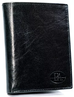 Portfele - Klasyczny, pionowy portfel męski z gładkiej skóry naturalnej, RFID Stop — Pierre Andreus - grafika 1
