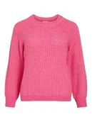 Swetry damskie - Vila Sweter "Visota" w kolorze różowym - miniaturka - grafika 1