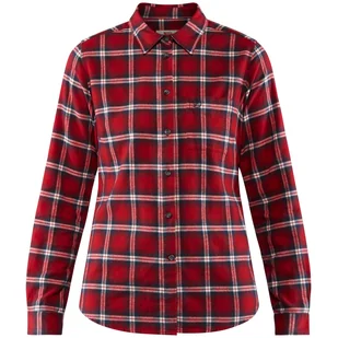 Koszula damska Fjällräven Övik Flannel Shirt W Rozmiar: S / Kolor: czerwony - Koszulki sportowe damskie - miniaturka - grafika 1