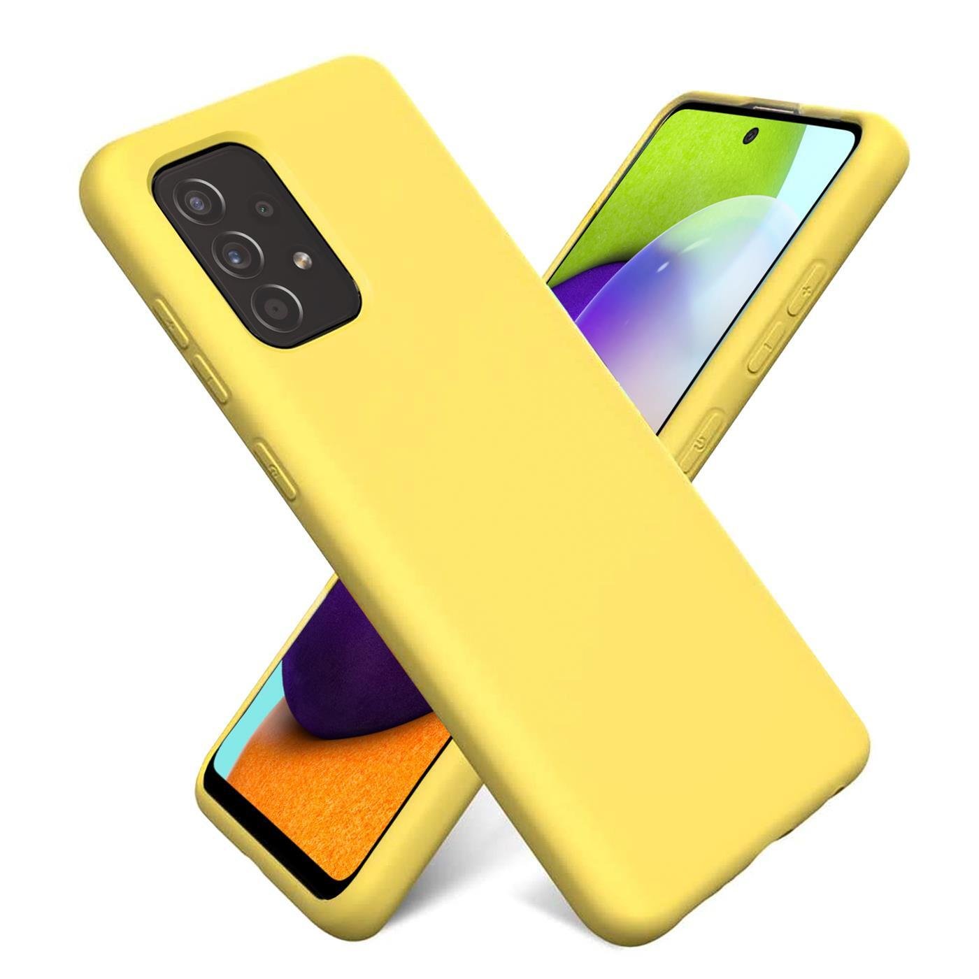 Etui ochronne na telefon komórkowy Samsung Galaxy A35 5G, silikonowo-żelowe, żółte