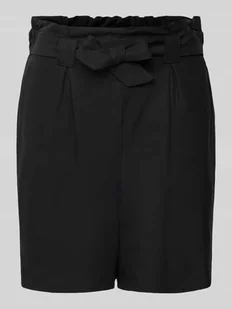 Szorty typu paperbag o kroju relaxed fit z lyocellu - Spodenki damskie - miniaturka - grafika 1
