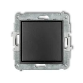 Wyłączniki światła i elektryczne - Wyłącznik pojedynczy Karlik MINI - grafit - miniaturka - grafika 1