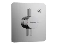 Baterie wannowe i prysznicowe - Hansgrohe DuoTurn Q - Podtynkowa bateria prysznicowa, chrom 75614000 - miniaturka - grafika 1