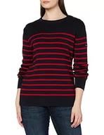 Swetry damskie - Armor Lux Sweter damski Briac Navy, Wielokolorowa (Ii9 Rich Navy/Braise Ii9), 44 - miniaturka - grafika 1