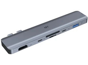 OUTLET Replikator portów ISY IAD-1021-1 5w1 2x USB-C - USB-A/2x USB-C/HDMI/czytnik kart SD,microSD - Elektronika OUTLET - miniaturka - grafika 1