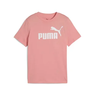 Młodzieżowa koszulka ESS z logo No. 1 PUMA Pink Fruit - Odzież sportowa dziecięca - miniaturka - grafika 1