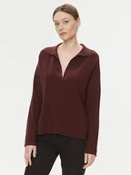 Swetry damskie - Calvin Klein Sweter Essential K20K206019 Bordowy Relaxed Fit - miniaturka - grafika 1