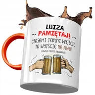 Kubki - Kubek Pomarańczowy Dla Luizy Koleżanki na Prezent z Nadrukiem ze Zdjęciem+ Opakowanie na prezent (wzór 01) - miniaturka - grafika 1