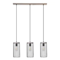 Lampy sufitowe - Britop LAMPA wisząca TIMEO 195109357 druciana OPRAWA industrialny ZWIS metalowy drewno czarny - miniaturka - grafika 1
