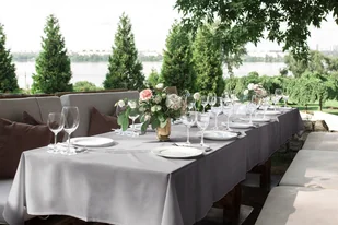 Obrus 140x200 Plamoodporny Klasyczny Elegant Szary - Obrusy i serwetki - miniaturka - grafika 12