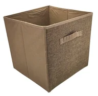 Meble modułowe i akcesoria - Brązowe pudełko do przechowywania. 31 x 31 x 31 cm - miniaturka - grafika 1