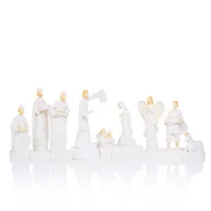 Ozdoby bożonarodzeniowe - ZESTAW figurek do szopki  | 9 figurek | SZOPKA podświeltenie LED | św. Józef Maryja Anioł Pastuszek Trzej Królowie - miniaturka - grafika 1