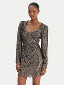 Sukienki - Rinascimento Sukienka koktajlowa CFC0126602003 Srebrny Slim Fit - miniaturka - grafika 1