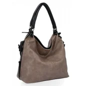 Torebki damskie - Uniwersalna Torebka Damska XL firmy Hernan HB0153 Ziemista - miniaturka - grafika 1