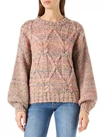 Swetry damskie - United Colors of Benetton Koszulka damska G/C M/L 1022d103j sweter, wielokolorowa 7w1, L - miniaturka - grafika 1