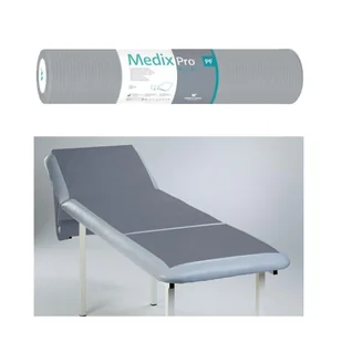 Podkład higieniczny na rolce 50cm x 50cm szary podfoliowany 54g MedixPro 80szt - Kosmetyczne akcesoria jednorazowe - miniaturka - grafika 1