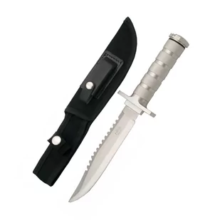 Nóż taktyczny z zestawem survivalowym Amont Decor Habitat - srebrny - Noże - miniaturka - grafika 1