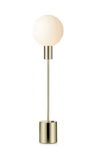 Markslojd Uno 107765 Lampa stołowa lampka 1x20W G9 złoty/biały - Lampy stojące - miniaturka - grafika 1