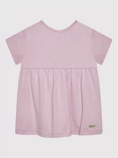 Benetton United Colors Of Sukienka codzienna 3I1XG101Y Różowy Regular Fit - Sukienki i spódniczki dla dziewczynek - miniaturka - grafika 1