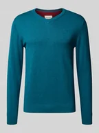 Swetry męskie - Sweter o kroju regular fit z czystej bawełny - miniaturka - grafika 1