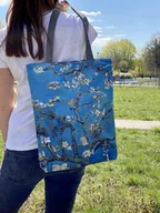 Torebki damskie - Lekka torba damska drzewo migdałowiec Sunny Almond - miniaturka - grafika 1