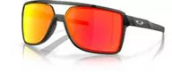Okulary przeciwsłoneczne - Oakley Okulary przeciwsłoneczne Castel Matte Grey Smoke, Prizm Ruby OO9147-05 - miniaturka - grafika 1