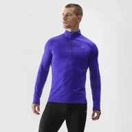 Koszulki sportowe męskie - Męski longsleeve termoaktywny 4F 4FAW23UBRUM035 - fioletowy - miniaturka - grafika 1