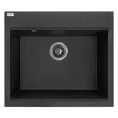 Zlewozmywaki - Laveo Tau zlewozmywak granitowy czarny SBT710Y - miniaturka - grafika 1
