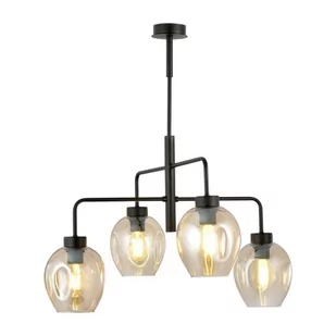 Emibig LUKKA 4 BLACK/AMBER 1165/4 lampa sufitowa żyrandol nowoczesny klosze 1165/4 - Lampy sufitowe - miniaturka - grafika 1