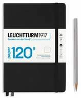 Pozostałe książki - LEUCHTTURM1917 363533 Notatnik 120 g/m² Paper Edition, twarda okładka, Medium (A5), czarny, przerywany - miniaturka - grafika 1