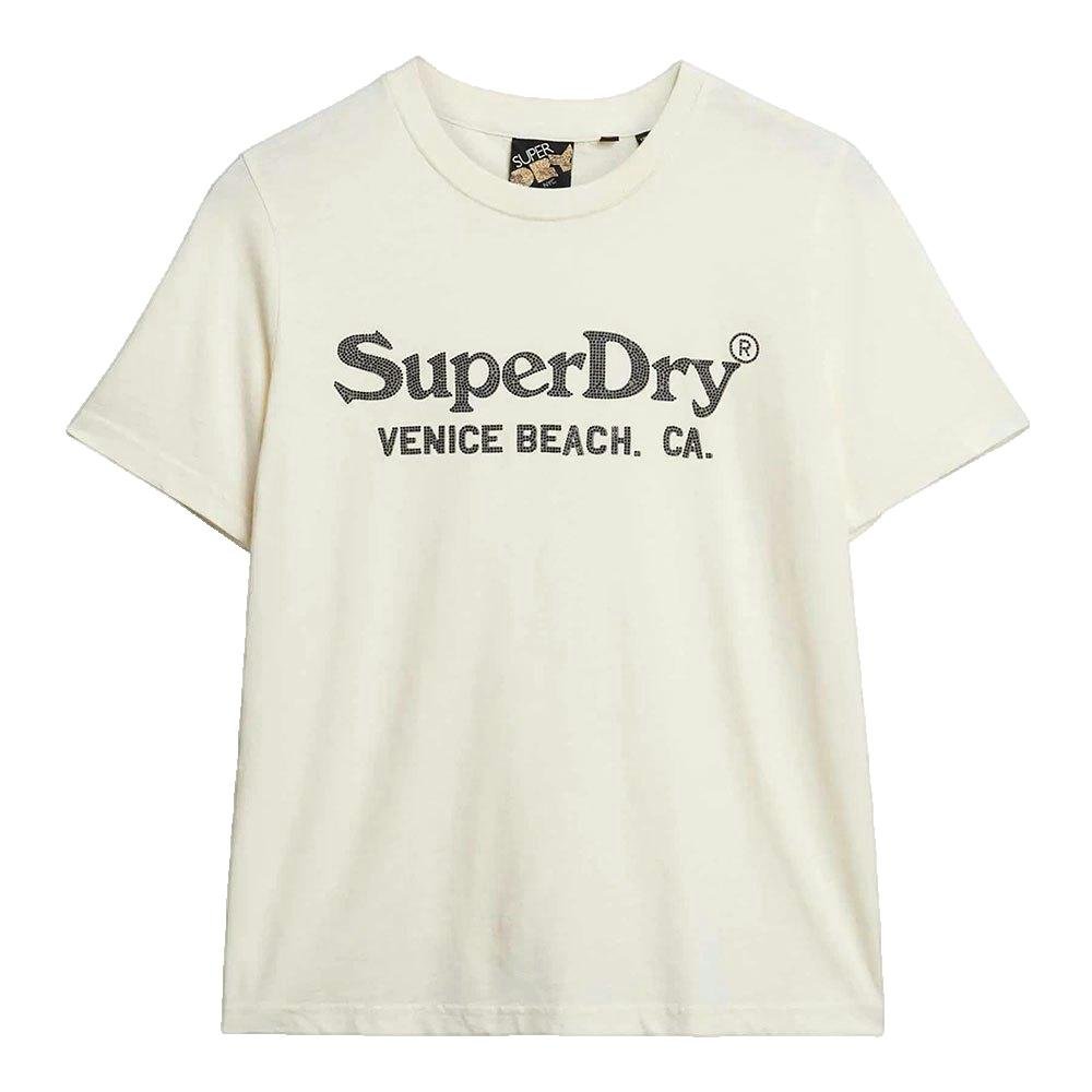 Superdry Metallic Venue Relaxed T-shirt z krótkim rękawem