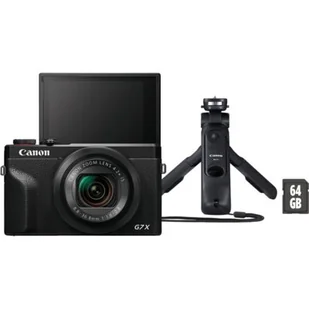 Canon PowerShot G7 X Mark III Vlogger Kit Czarny (3637C027) - Aparaty Cyfrowe - miniaturka - grafika 1