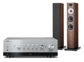 Zestawy stereo - Yamaha R-N1000A (srebrny) + 704 S3 (mokka) - miniaturka - grafika 1