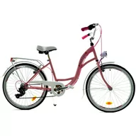 Rowery - Rower Miejski Dziecięcy Dallas Bike City Junior 24" 6spd - miniaturka - grafika 1