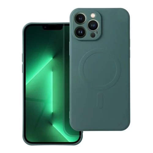 OEM Futerał silicone mag cover do iPhone 13 pro max ciemny zielony