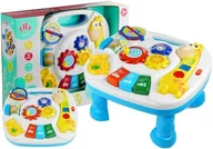 Zabawki interaktywne dla dzieci - STOLICZEK 2W1 EDUKACYJNY MULTIFUNKCYJNY Z ŻYRAFĄ - miniaturka - grafika 1